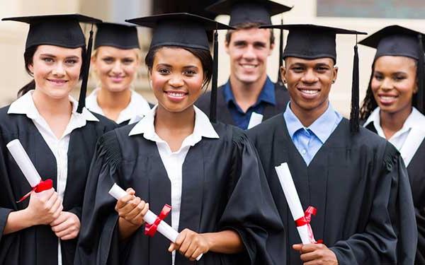 Graduate Students With Diplomas